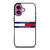 TOMMY HILFIGER WHITE iPhone 16 Plus Case Cover