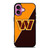 WASHINGTON COMMANDERS NFL FOOTBALL LOGO iPhone 16 Plus Case Cover