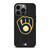 MILWAUKEE BREWERS BASEBALL BLACK iPhone 13 Pro Case Cover