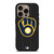 MILWAUKEE BREWERS BASEBALL BLACK iPhone 16 Pro Case Cover