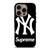 NEW YORK YANKEES X SUPREME iPhone 16 Pro Case Cover