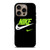 NIKE SWOOSH GREEN iPhone 16 Pro Case Cover