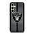 LAS VEGAS RAIDERS NFL METAL STRIPE Samsung Galaxy S24 FE Case Cover