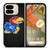 KANSAS JAYHAWKS LOGO CARBON Google Pixel 9 Pro Fold Case Cover