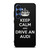 KEEP CALM AND DRIVE AUDI CARBON Samsung Galaxy S25 Case Cover