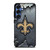 NEW ORLEANS SAINTS BROKEN METAL Samsung Galaxy S25 Case Cover