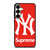 NEW YORK YANKEES X SUPREME RED Samsung Galaxy S25 Plus Case Cover