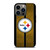 PITTSBURGH STEELERS NFL METAL STRIPE iPhone 13 Pro Case Cover