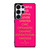 KATE SPADE NEW YORK QUOTES PINK Samsung Galaxy S25 Ultra Case Cover