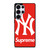 NEW YORK YANKEES X SUPREME RED Samsung Galaxy S25 Ultra Case Cover