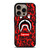 BAPE SHARK SUPREME CAMO RED iPhone 16 Pro Case Cover