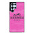 HERMES PARIS PINK LEATHER Samsung Galaxy S22 Ultra Case Cover