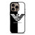 EMPORIO ARMANI WHITE BLACK iPhone 16 Pro Case Cover