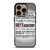 GREY'S ANATOMY QUOTES iPhone 16 Pro Case Cover