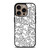 KEITH HARING BLACK WHITE iPhone 16 Pro Case Cover