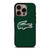 LACOSTE CROCODILE GREEN iPhone 16 Pro Case Cover LACOSTE CROCODILE GREEN iPhone 16 Pro Case Cover