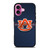 AUBURN TIGERS METAL LOGO iPhone 16 Plus Case Cover