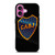 BOCA JUNIORS FC LOGO EMBLEM iPhone 16 Plus Case Cover