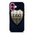 BOCA JUNIORS FC METAL LOGO iPhone 16 Plus Case Cover