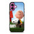 CHARLIE BROWN PEANUTS GRASS iPhone 16 Plus Case Cover