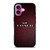 COACH NEW YORK LOGO LEATHER iPhone 16 Plus Case Cover