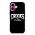 CROOKS AND CASTLES LOGO BLACK iPhone 16 Plus Case Cover