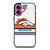 DENVER BRONCOS STRIPE LOGO iPhone 16 Plus Case Cover