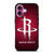 HOUSTON ROCKETS WOODEN LOGO 2 iPhone 16 Plus Case Cover