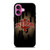 INDIANA HOOSIERS UNIVERSITY LOGO iPhone 16 Plus Case Cover
