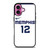 JA MORANT MEMPHIS GRIZZLIES WHITE iPhone 16 Plus Case Cover