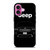 JEEP BLACK CAR iPhone 16 Plus Case Cover