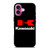 KAWASAKI MOTOR RED LOGO iPhone 16 Plus Case Cover