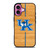 KENTUCKY WILDCATS WOODEN SYMBOL iPhone 16 Plus Case Cover