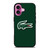 LACOSTE CROCODILE GREEN iPhone 16 Plus Case Cover
