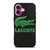 LACOSTE CROCODILE SUEDE iPhone 16 Plus Case Cover LACOSTE CROCODILE SUEDE iPhone 16 Plus Case Cover