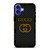 GUCCI ROUND PATTERN iPhone 16 Case Cover