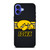 IOWA HAWKEYES STRIPE LOGO iPhone 16 Case Cover
