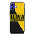 IOWA HAWKEYES UNIVERSITY FOOTBALL iPhone 16 Case Cover