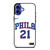 JOEL EMBIID PHILADELPHIA SIXERS KIT iPhone 16 Case Cover