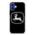 JOHN DEERE BLACK LOGO iPhone 16 Case Cover
