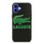 LACOSTE CROCODILE SUEDE iPhone 16 Case Cover LACOSTE CROCODILE SUEDE iPhone 16 Case Cover