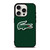LACOSTE CROCODILE GREEN iPhone 15 Pro Case Cover LACOSTE CROCODILE GREEN iPhone 15 Pro Case Cover