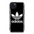 ADIDAS TREFOIL ROUND BLACK iPhone 15 Plus Case Cover