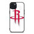 HOUSTON ROCKETS WHITE LOGO iPhone 15 Plus Case Cover