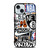 BROOKLYN NETS NBA STICKER BOMB iPhone 15 Case Cover