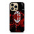 AC MILAN MARBLE LOGO iPhone 14 Pro Max Case Cover