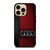 AUDI CAR RED LEATHER iPhone 14 Pro Max Case Cover