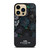 COACH NEW YORK BLACK TEA ROSE iPhone 14 Pro Max Case Cover