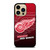 DETROIT RED WINGS HALFTONE EFFECT iPhone 14 Pro Max Case Cover