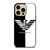 EMPORIO ARMANI WHITE BLACK iPhone 14 Pro Max Case Cover